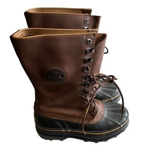 SOREL MAVERICK‎ BOOTS Mid Calf SNOW winter Men’s US 7 or a Women’s size 9 EUC LN